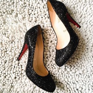 CHRISTIAN LOUBOUTIN
Pigalle Follies Glitter Pumps